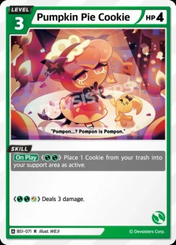 Pumpkin Pie Cookie (BS1-071)